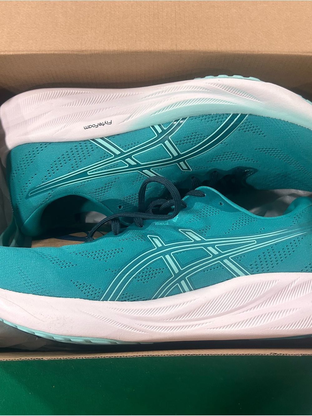 ASICS Women's Teal/White Running Sneakers